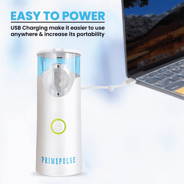 Portable Nebuliser for Adults & Kids, Dual Power Handheld Inhalator USB & AAA Battery Operated Mesh Nebuliser Machine, Includes Masks & Mouthpiece for Travel & Home Use - Image 4